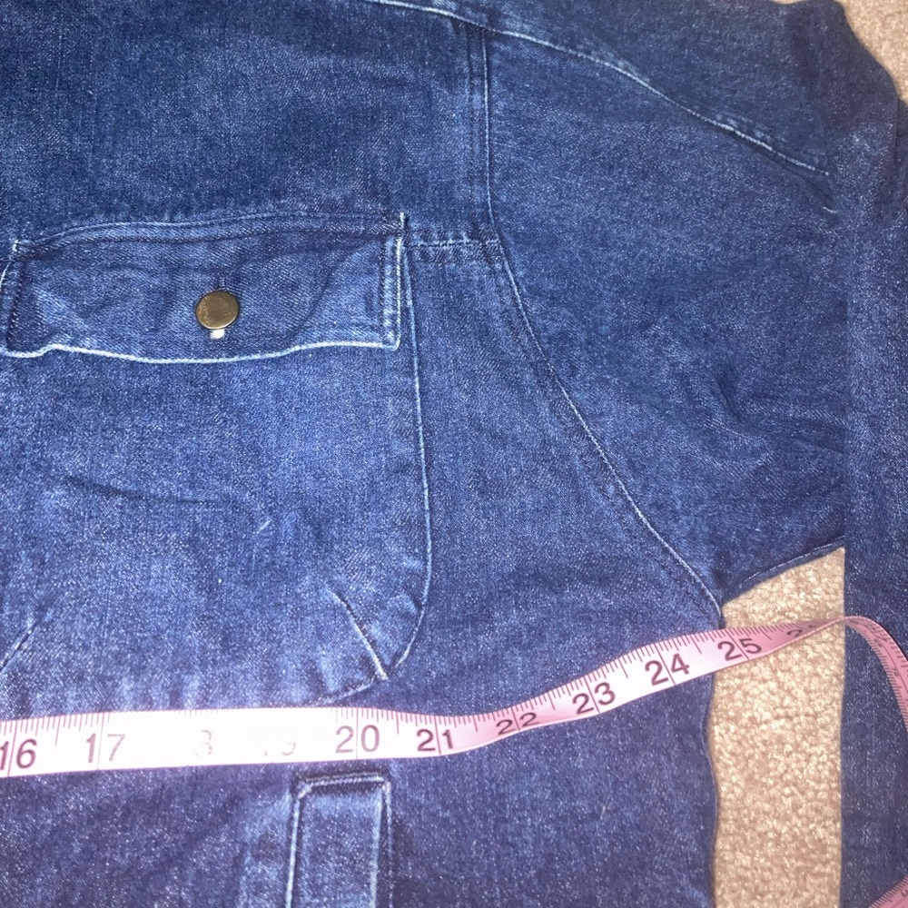 Vintage Denim and Leather Jacket - Picture 8 of 8